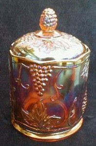Gold carnival candy jar or small canister