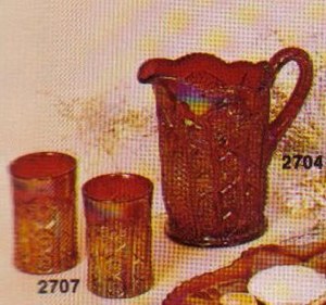 Red Heirloom 32 oz pitcher and tumblers