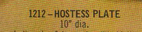 1212 - Hostess Plate