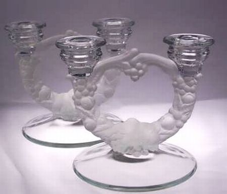 Garland Frosted Candleholders