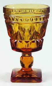 Goblet in gold or Amber