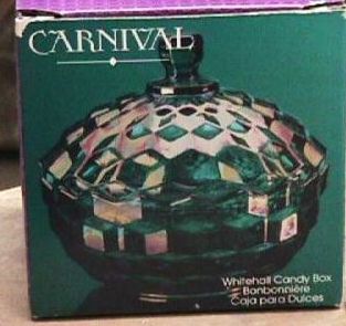 Whitehall Carnival Glass Box