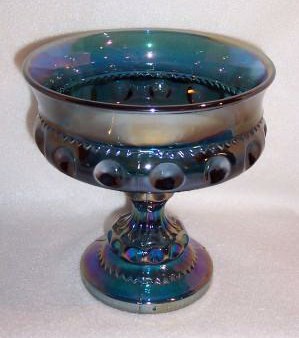 Blue Carnival Glass
