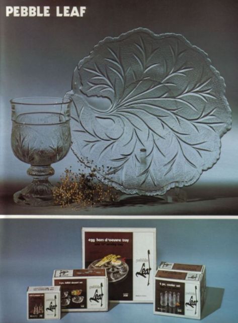 Pebble Leaf - 1980 Indiana Glass Catalog